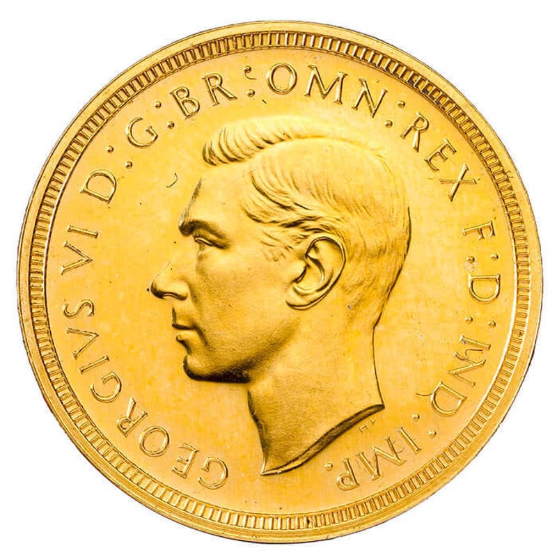 1949 George VI Full Gold Sovereign Coin