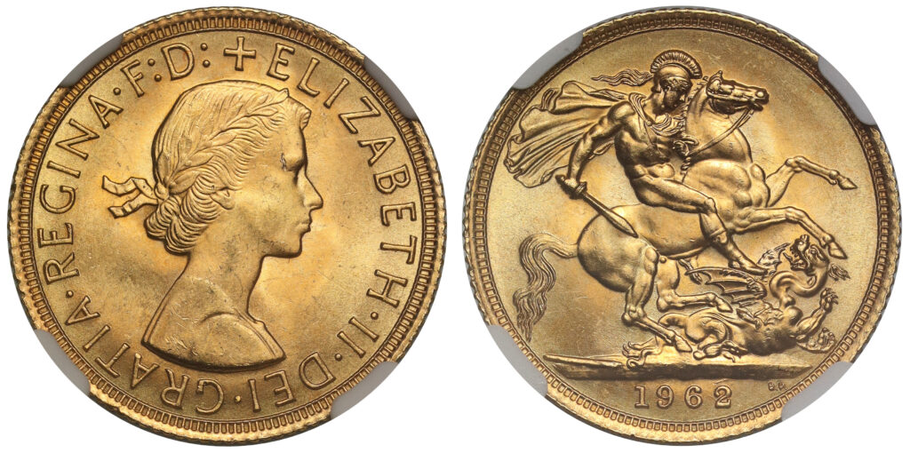 1962 Elizabeth II Full Gold Sovereign Coin