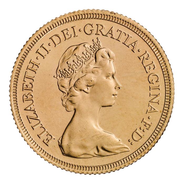 1975 Elizabeth II Half Gold Sovereign Coin