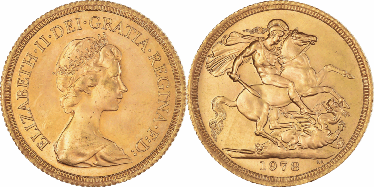 1978 Elizabeth II Full Gold Sovereign Coin