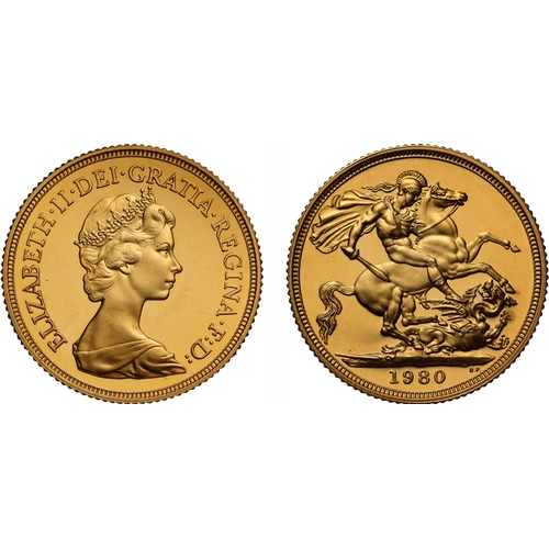 1980 Elizabeth II Double Gold Sovereign Coin