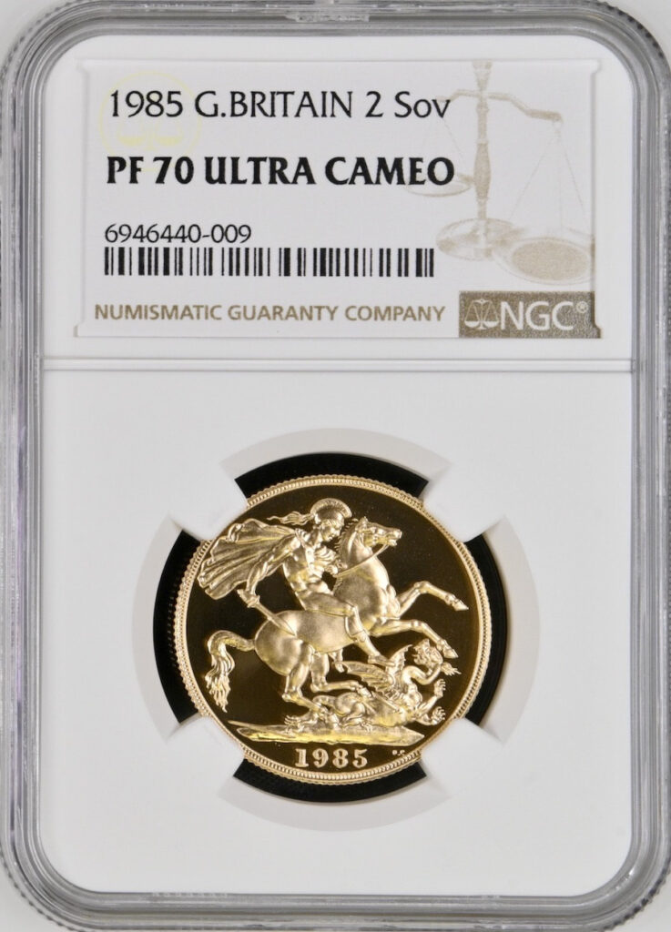 1985 Elizabeth II Double Gold Sovereign Coin