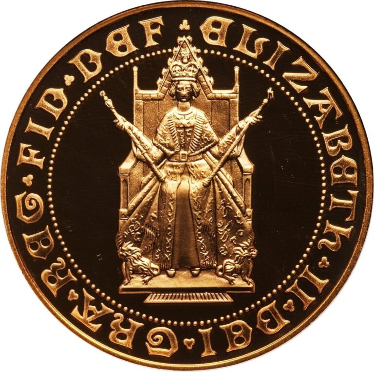 1989 Elizabeth II Five Gold Sovereign Coin