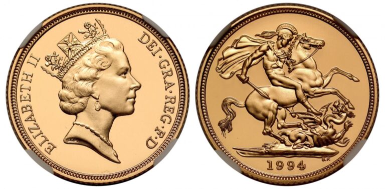 1994 Elizabeth II Full Gold Sovereign Coin