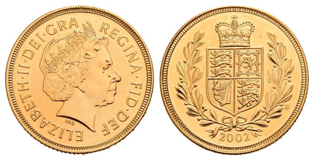 2002 Elizabeth II Half Gold Sovereign Coin