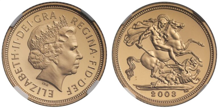 2003 Elizabeth II Half Gold Sovereign Coin