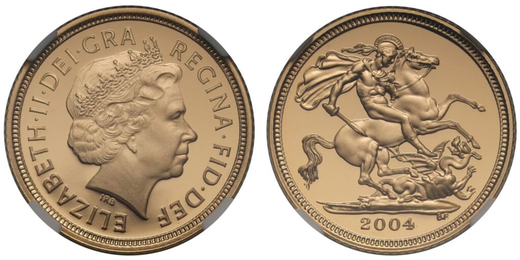 2004 Elizabeth II Half Gold Sovereign Coin