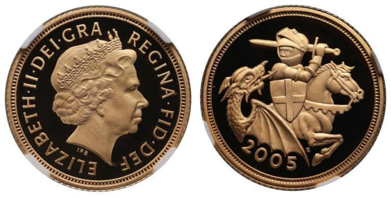 2005 Elizabeth II Half Gold Sovereign Coin