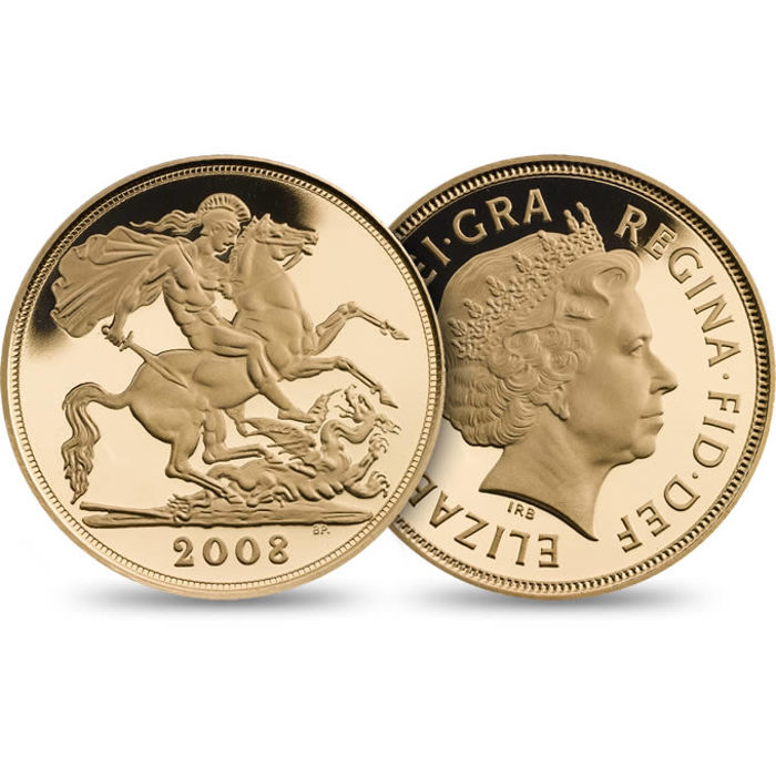 2008 Elizabeth II Double Gold Sovereign Coin