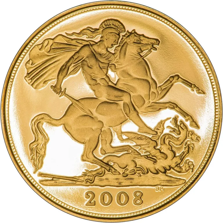 2008 Elizabeth II Five Gold Sovereign Coin