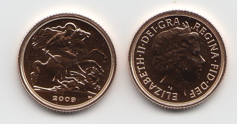 2009 Elizabeth II Quarter Gold Sovereign Coin