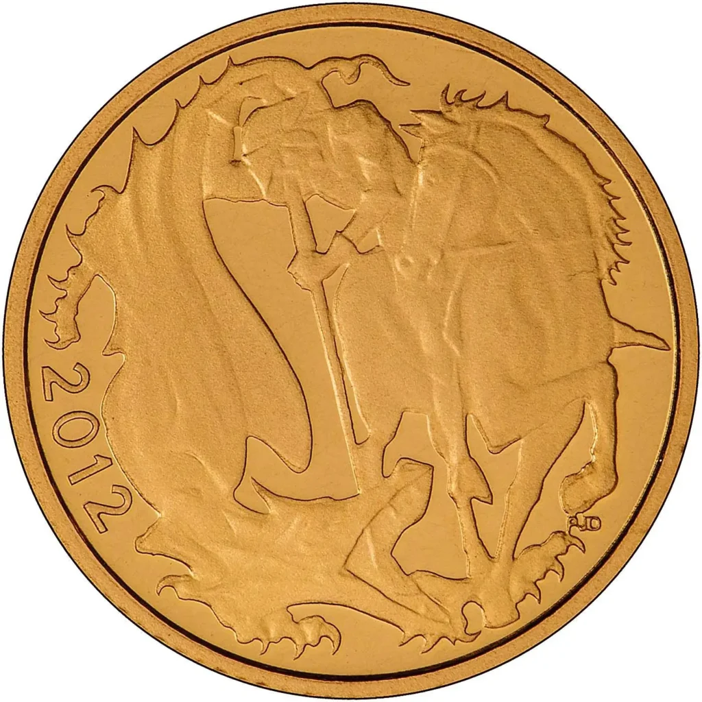 2012 Elizabeth II Quarter Gold Sovereign Coin
