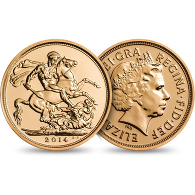 2014 Elizabeth II Double Gold Sovereign Coin
