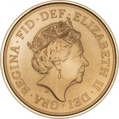 2014 Elizabeth II Five Gold Sovereign Coin