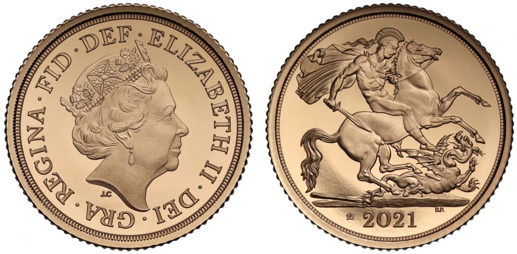 2021 Elizabeth II Half Gold Sovereign Coin