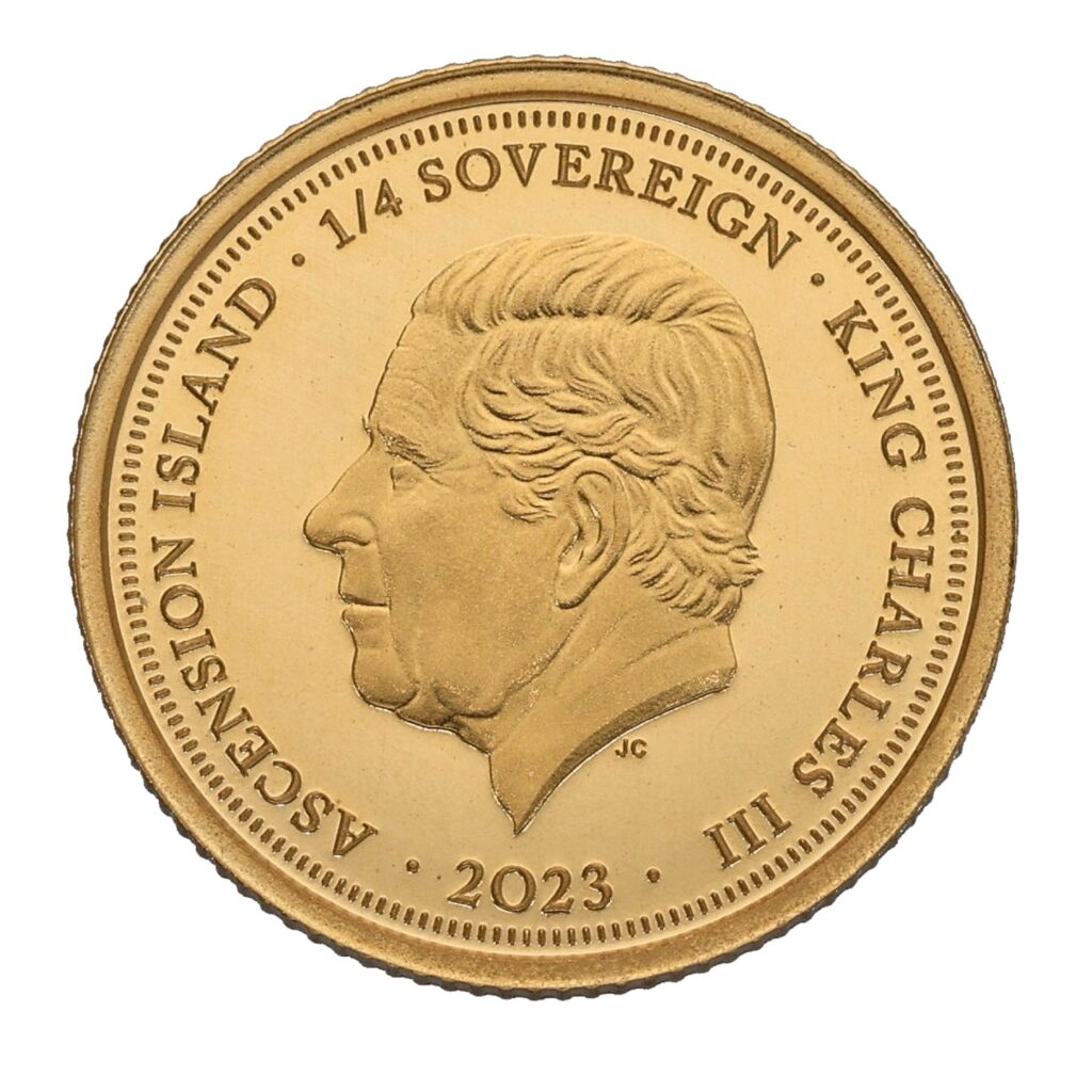 2023 Charles III Quarter Gold Sovereign Coin