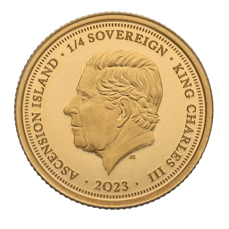 2023 Charles III Quarter Gold Sovereign Coin