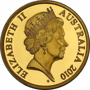 2010 10 Cents – Elizabeth II (5th Portrait – Gottwald Proof Gold)