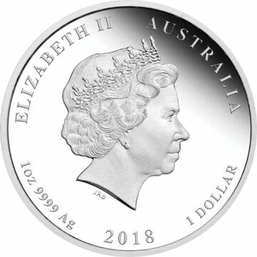1 Dollar – Elizabeth II (4th Portrait – 65th Anniversary Coronation – Silver Proof)