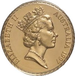 1997 100 Dollars – Elizabeth II (3rd Portrait – Kangaroo Paw – Gold Bullion Coin)