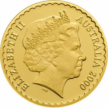 2000 100 Dollars – Elizabeth II (4th Portrait – Cooktown Orchid – Gold Bullion Coin)