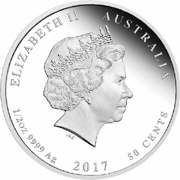50 Cents – Elizabeth II (4th Portrait – 1917 Front Line Angels)