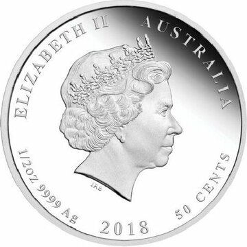 50 Cents – Elizabeth II (4th Portrait – 1918 The Eleventh of November)
