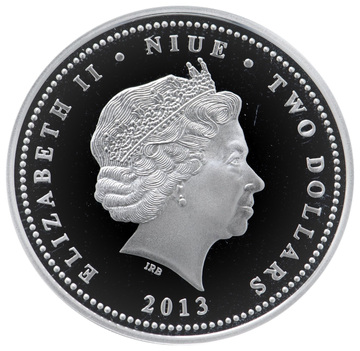 2013 2 Dollars – Elizabeth II (Venerable Collared Lizard)