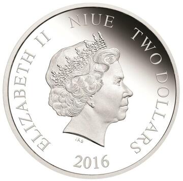 2016 2 Dollars – Elizabeth II (Monarch Butterfly)