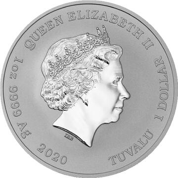 1 Dollar – Elizabeth II (Kissing Ottifants; gilded)