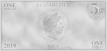 2019 1 Dollar – Elizabeth II (William T. Riker)
