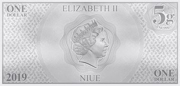 2019 1 Dollar – Elizabeth II (Donald Duck)