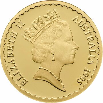 1995 150 Dollars – Elizabeth II (3rd Portrait – Waratah – Gold Proof)