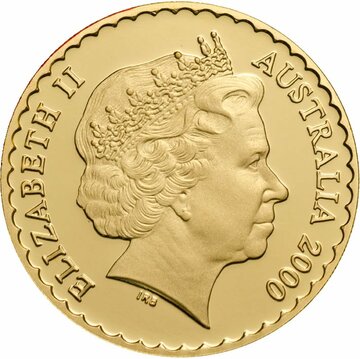 2000 150 Dollars – Elizabeth II (4th Portrait – Cooktown Orchid – Gold Proof)
