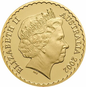 2002 150 Dollars – Elizabeth II (4th Portrait – Sturts Desert Rose – Gold Proof)