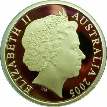 2005 200 Dollars – Elizabeth II (4th Portrait – Mallee Fowl – Gold Proof)
