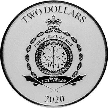 2020 2 Dollars – Elizabeth II (Mandalorian Mythosaur)