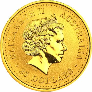 2013 25 Dollars – Elizabeth II (4th Portrait – Kangaroo – Bullion Coin)