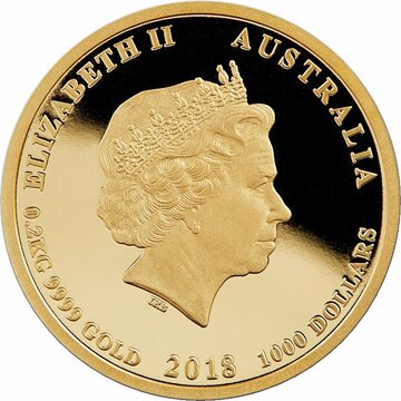 2018 1000 Dollars – Elizabeth II (4th Portrait – Discovery – Gold Bullion Coin)