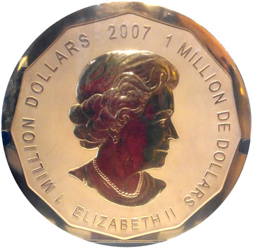 2007 1 000 000 Dollars – Elizabeth II (Maple Leaf)