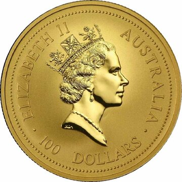 1997 100 Dollars – Elizabeth II (3rd Portrait – Year of the Ox – Gold Bullion Coin)