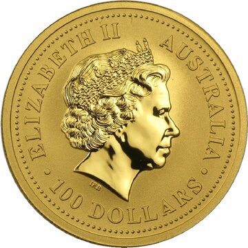 2006 100 Dollars – Elizabeth II (4th Portrait – Year of the Dog – Gold Bullion Coin)