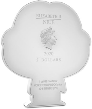 2020 2 Dollars – Elizabeth II (Wonder Woman)