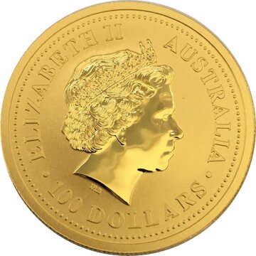 2007 100 Dollars – Elizabeth II (4th Portrait – Kangaroo – Gold Bullion Coin)