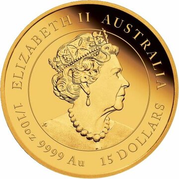 2021 15 Dollars – Elizabeth II (6th Portrait – Year of the Ox – Gold Bullion Coin)