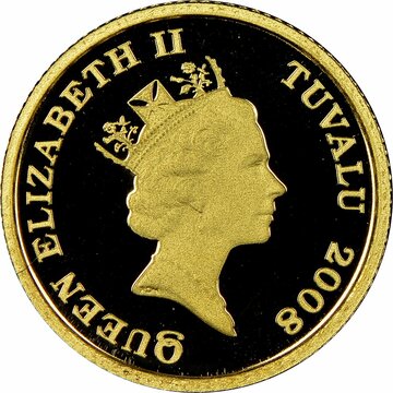 2008 3 Dollars – Elizabeth II (Lucky Waving Cat)