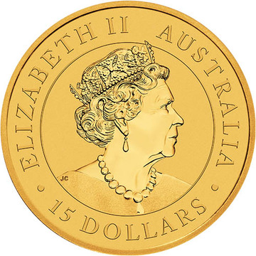 2020 15 Dollars – Elizabeth II (6th Portrait – Australian Kookaburra – Gold Bullion Coin)