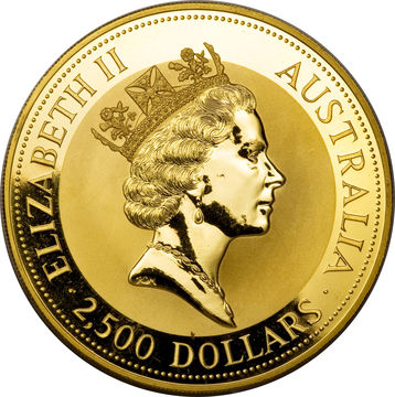 1991 2500 Dollars – Elizabeth II (3rd Portrait – Australian Nugget – Gold Bullion Coin)