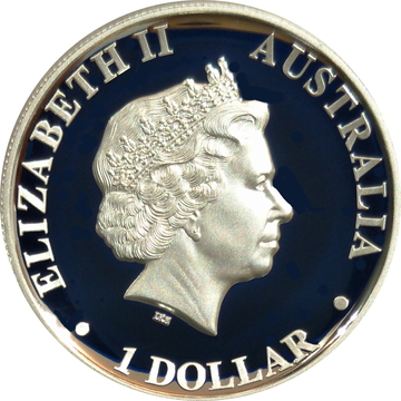 1 Dollar – Elizabeth II (4th Portrait – Kookaburra – Silver Proof – High Relief)
