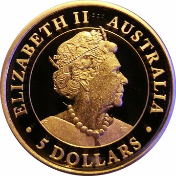 2020 5 Dollars – Elizabeth II (6th Portrait – Hand of Faith – Gold Proof)